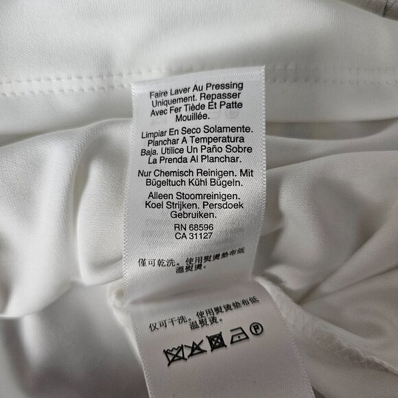 DKNY Ruffle Flutter Sleeve Floral Belted Hi-Lo Midi Dress New - Picture 14 of 14